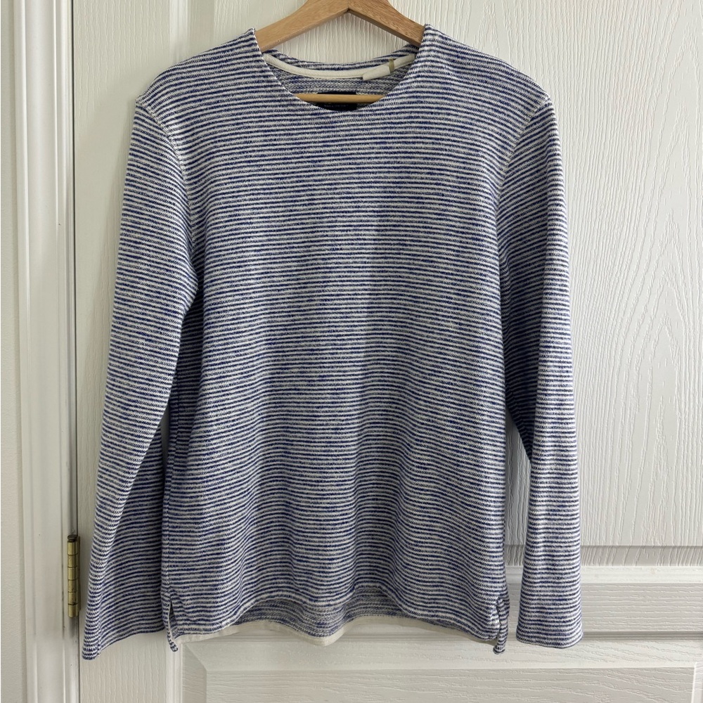 Vintage Levi’s Made & Crafted Striped Blue and White Longsleeve Crew